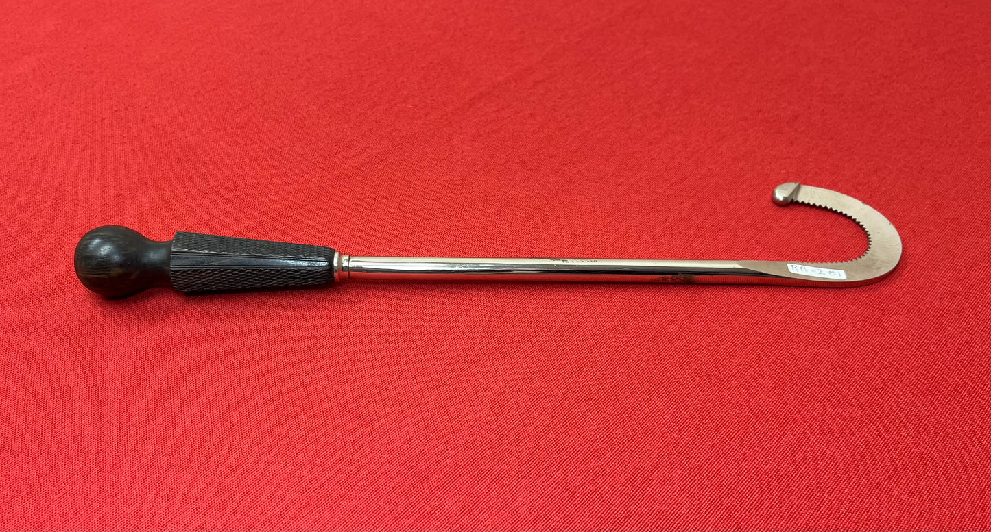 1800'S OBSTETRICAL DECAPITATING HOOK by HILLS & CO.- ANTIQUE MEDICAL EQUIPMENT