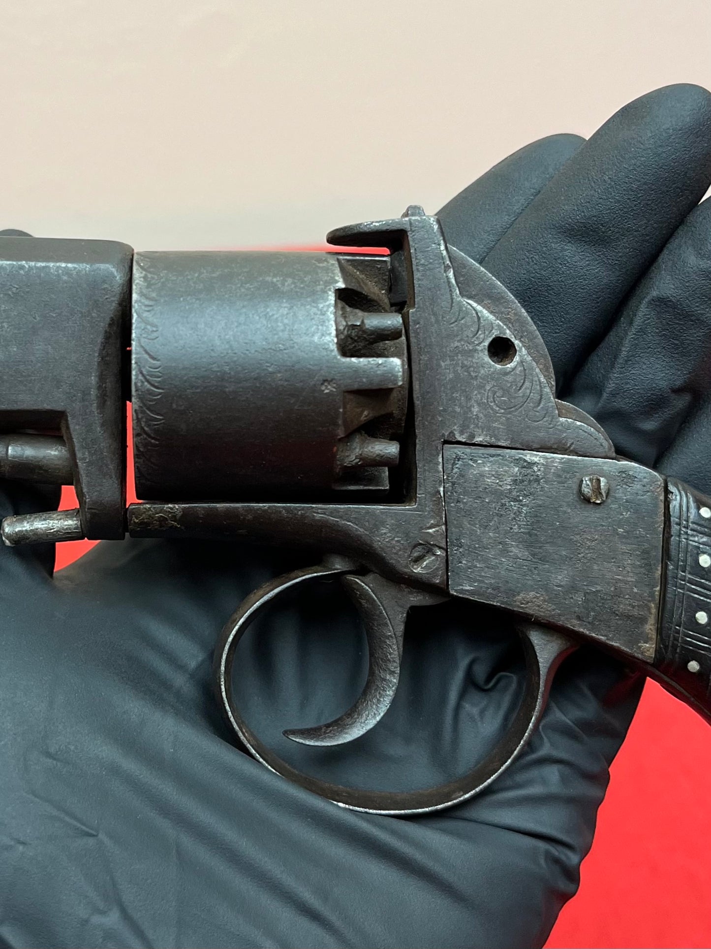 Civil War Era Webley-Bentley .44Cal Double Action Revolver W/ British Proof Marks Circa 1850s