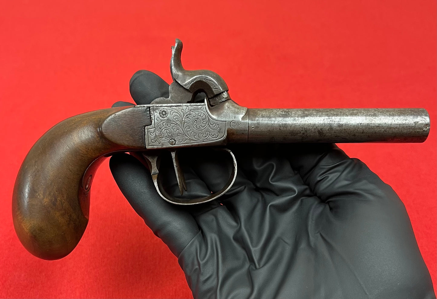Civil War Era Belgian Double Barrel Percussion Boot Pistol Circa 1850-60