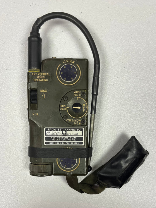 U.S. MILITARY AN/PRC-90 SURVIVAL "DOWNED PIlOTS” RADIO